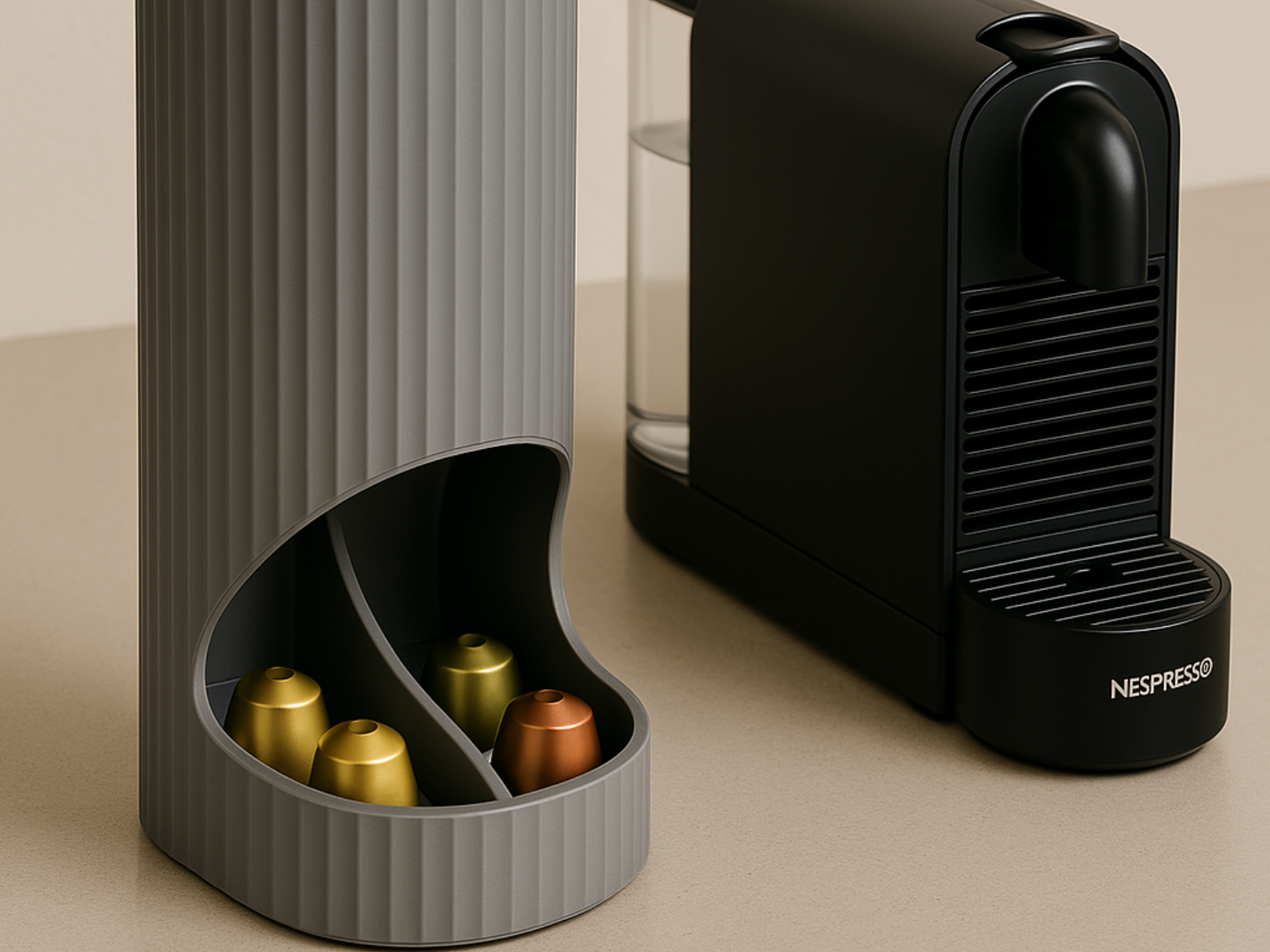 Compartimiento de Capsulas Nespresso